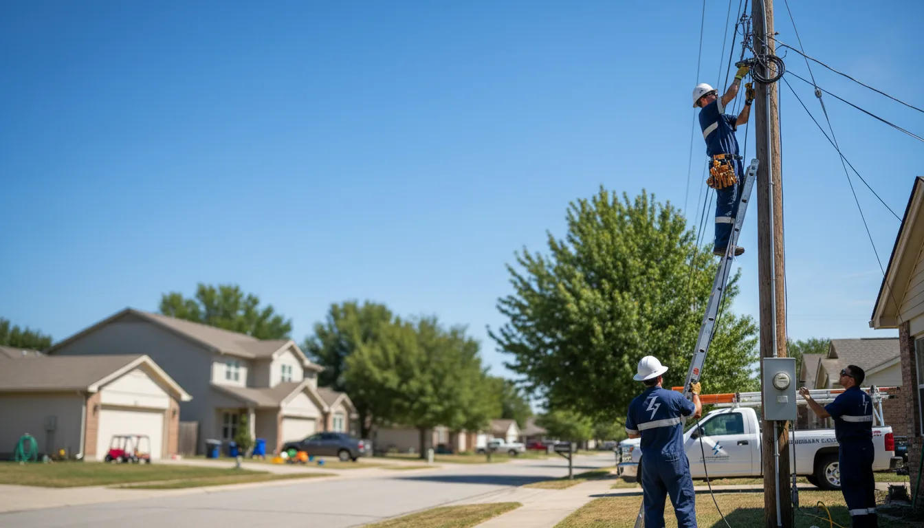 Residential electrician providing installation services in Big Island, VA